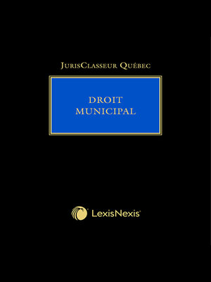 cover image of JCQ -- Droit municipal